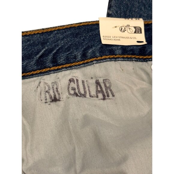 NWT Levis Womens Ribcage Wide Leg Jeans 33 High Rise Denim Blue *READ* - Picture 13 of 14
